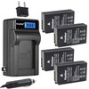 Kastar 4-Pack EN-EL20 Battery and LCD AC Charger Compatible with