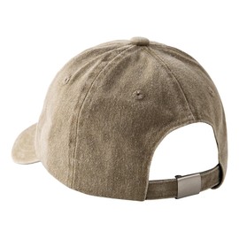 Jastore Embroidery Excavator Kids Baseball Cap Adjustable Cotton Washed Vintage Sun Hat for Boys Girls, Khaki, 2-8 Years