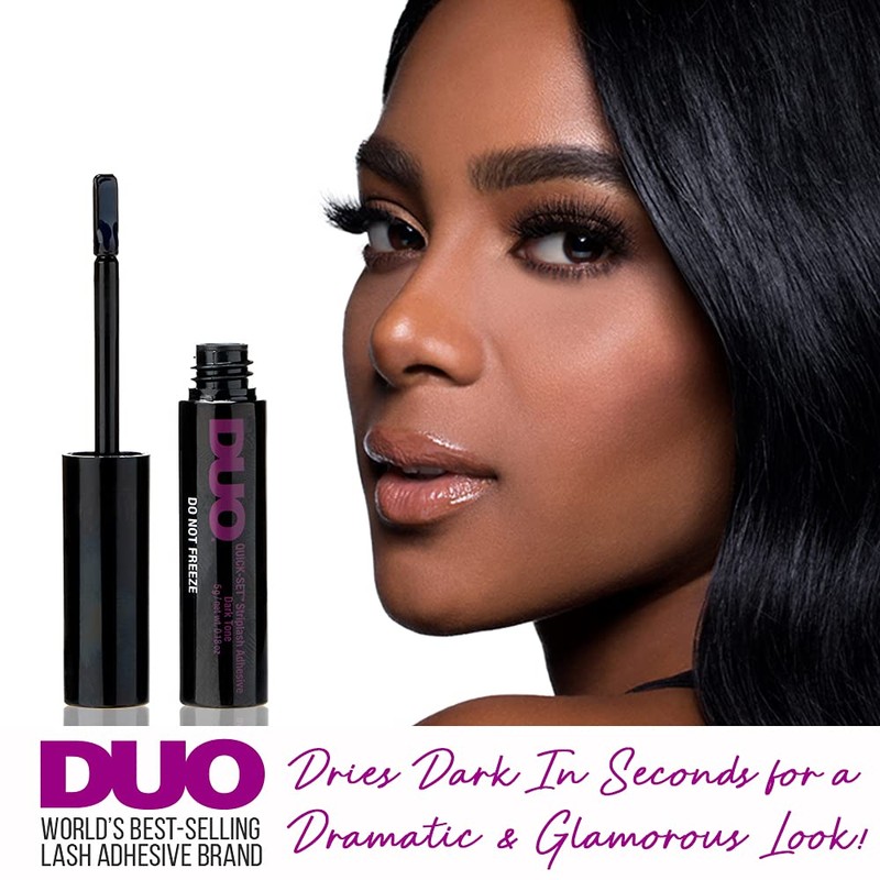 DUO Quick-Set Strip Lash Adhesive - Dark Tone, Quick-Drying, Long-Lasting,