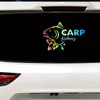 English Letters CARP Fishing PVC Vinyl Car Decals Stickers Waterproof