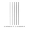 sourcing map 5Pack M6 x 150mm Fully Threaded Rod with