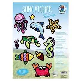 Ursus 21220099 Sticker Craft Set, Summer Suncatcher