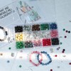 BLAESIFF Pack of 381 Gemstone Beads, 12 Colours, 8 mm,