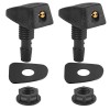 XUKEY 2Pc Universal Adjustable Hole Windshield Washer Nozzles Wiper Water