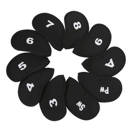 SZSL Golf Iron Covers Head Covers (3-9, A, Pw, Sw) Number Protective Covers 10 Pack