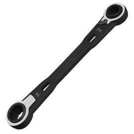 GOLD DEER 4-in-1 Reversible Ratcheting Box Wrench Set SAE 9/16" 5/8" 11/16" 3/4" Double Box End Wrench Set Ratchet Wrench Set,72-Tooth Ratcheting Gear,CR-V Steel