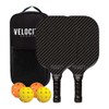 VELOCITY SPORTS Pickleball Paddles Set, 2 Lightweight Fiberglass Paddles with