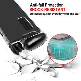 KZIOACSH Clear Case for Steam Deck Handheld, Ultra-Thin Anti-Scratch Soft TPU Protective Case Lightweight All-round Protection Non-Slip Grip Controller Cover for Steam Deck Handheld, Transparent