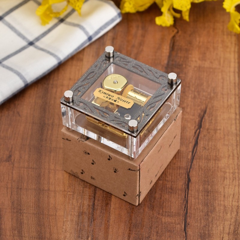 YouTang(TM) Acrylic Cubic Musical Box Windup Music Box with Melody