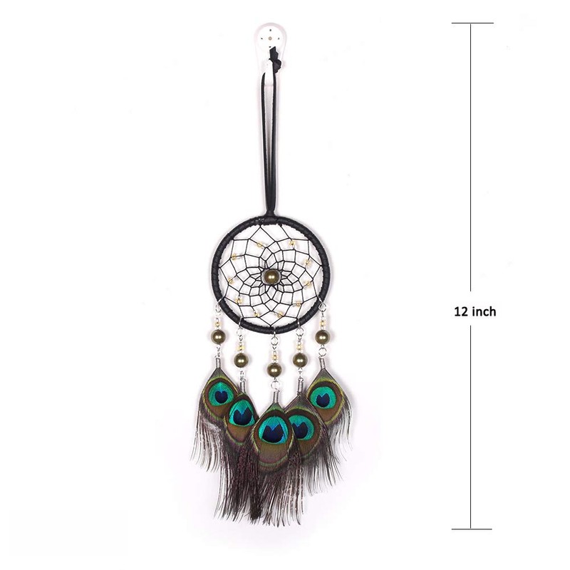 Malicosmile Car Dream Catcher, Handmade Dream Catchers Peacock Feather Dreamcatcher