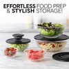 COOK WITH COLOR 12 Pc Glass Mixing Bowl Set with