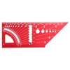 Woodworking Square Size Measure Ruler Aluminum Alloy 3D Mitre 45