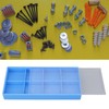 Watch Parts Organizer, Plastic 8 Grids Storage Box Tool Plastic