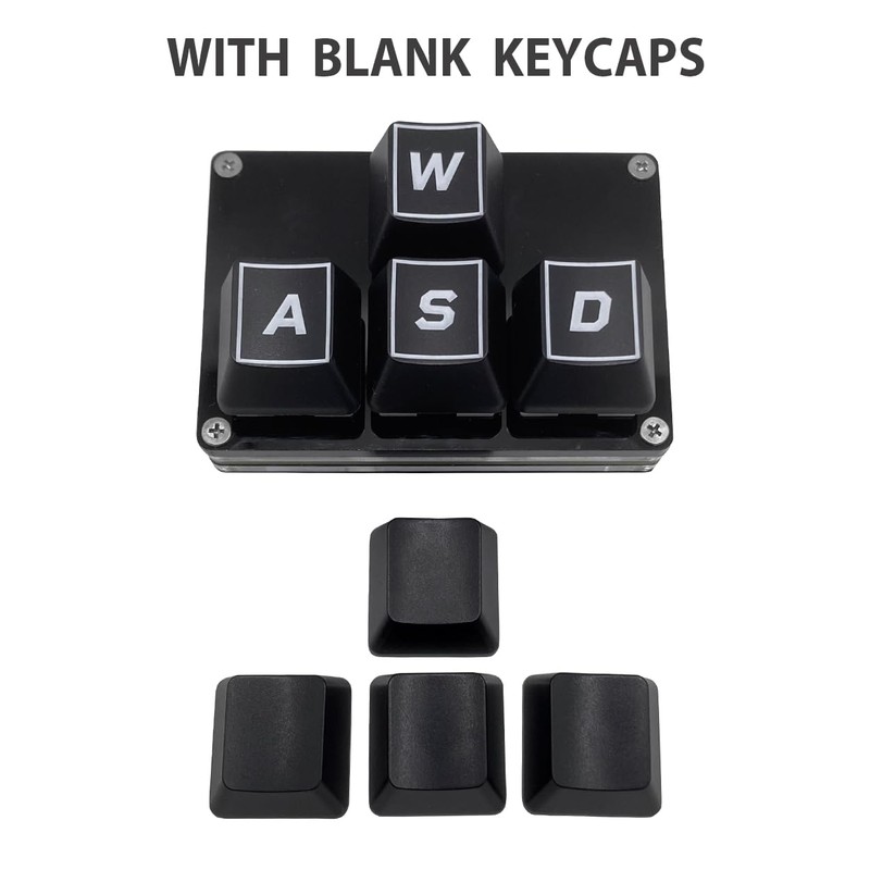 BTXETUEL Mini 4-Key Keypad WASD Arrow Key Keycaps Keyboard One-Handed