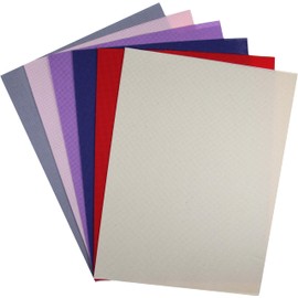 KCS 6 pc of 12" x 18" (30cmx45cm) Counted Cotton Aida Cloth Cross Stitch Fabric(18CT- Color #4)