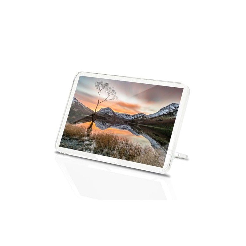 Classic Rectangle Magnet with Stand - Snowy Mountains Buttermere UK