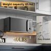 Alise 4Pcs Shelf Brackets White, Stainless Steel Floating Shelf Brackets