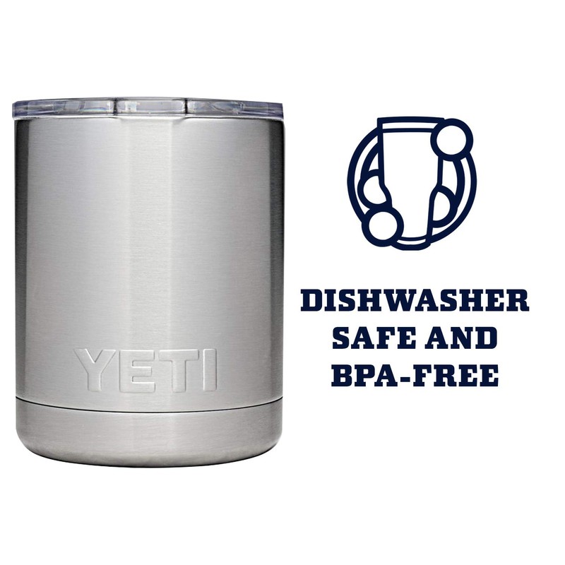 YETI Rambler 10 oz Lowball, Vacuum Insulated, Stainless Steel with