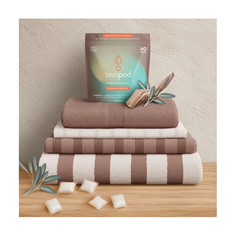 Natural Laundry Detergent Pods - Blue Sage & Driftwood |