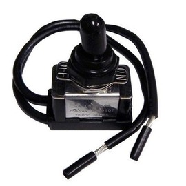 Morris 70073 Heavy Duty Toggle Switch, SPST, 6" Leads with On-Off Plate and Boot, 1 Pole