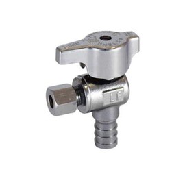 Legend Valve 114-609NL 1/4 Turn Chrome Brass Angle Stop Valve, No Lead, 3"x2.4"x1.1"