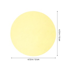 EXCEART Set di 10 pellicole diffusori adesivi tondi 12 cm, filtri correttori di colore giallo per illuminazione a LED e faretti, modificatori di luce per ambienti interni