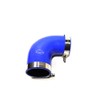 TMKOOL TMKOOL Combo Universal 4-Ply Reinforced 2.5"-2.75" ID 90 Degree Elbow Reducer Coupler Silicone Hose + SS 304 T Bolt Clamp (2.5"- 2.75" Blue)