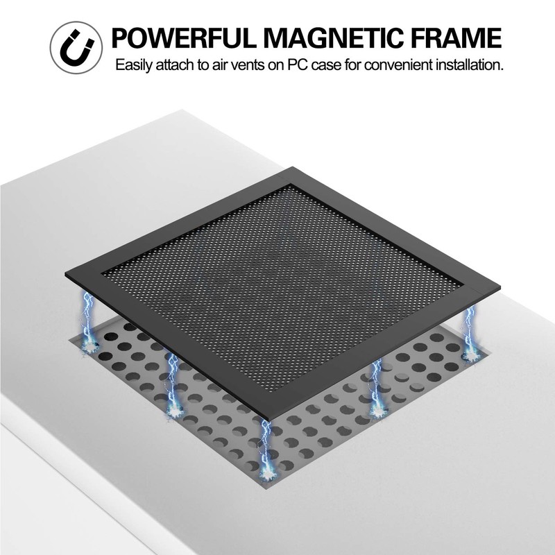 MoKo 140mm Dust Filter for Computer Cooler Fan, [4 Pack]