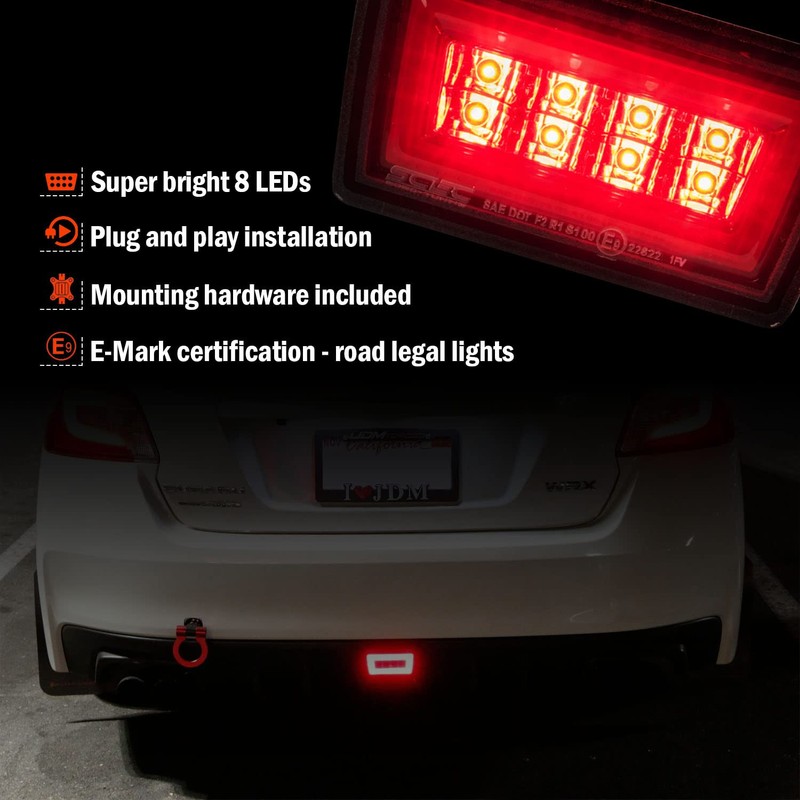 GAZOZ PERFORMANCE F1 Clear Lens LED Rear Fog Light Kit