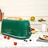 Roter Mond 4 Slice Toaster Retro Stainless Steel Toaster with