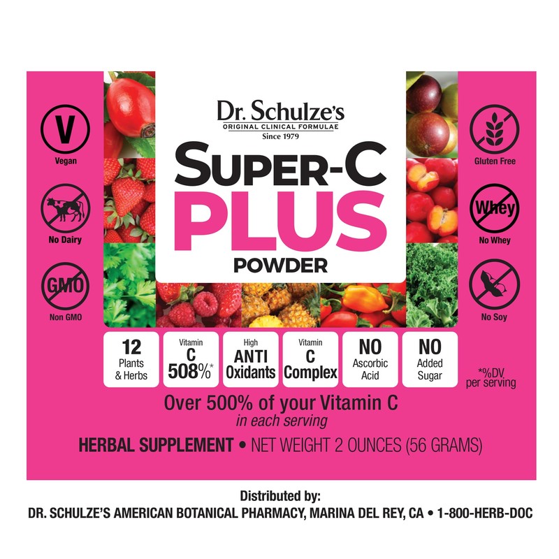 Dr. Schulze's Super-C Plus - Vitamin C Supplement for Immune