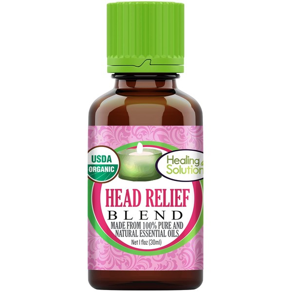 Healing Solutions Oils Blends 30ml - Head Relief Blend Essential Oil - 1 Fluid Ounce