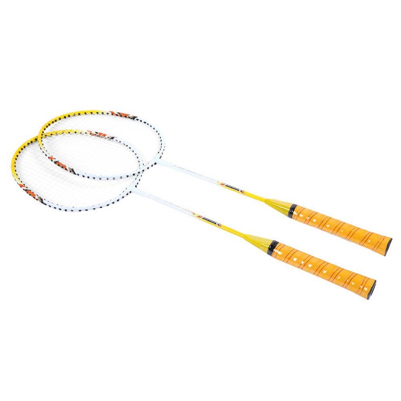 1 Pair Badminton Racket Set Lightweight Training Racquets With Bag
