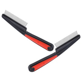 OHPHCALL Ergonomic Fine Comb Metal Hair Pick Dandruff for Scalp Small Comb for Men Women