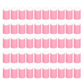 50pcs Ink Pad Smudge Sponge Multipurpose Soft Flexible Lightweight Finger Sponge Daubers for Home Nail Salon Pink