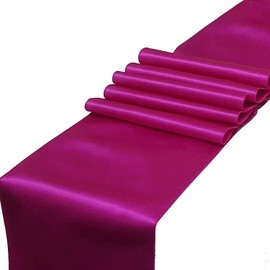 Rihana - Camino de Mesa de satén para decoración de Banquetes de Boda de 30,48 x 108 Pulgadas, Magenta, 10