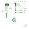 Royal Imports Floral Water Tubes/Vials for Flower Arrangements, Green -