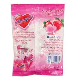 HeartBeat Candy Thai StarwberyFlavored Heart Shape candy 112g. (40 tablet) // Ship By Benjawan Shop