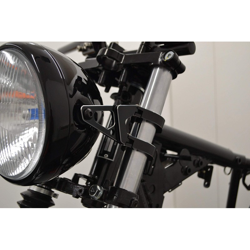 Alchemy Parts Premium CNC Motorcycle Headlight Brackets for Cafe Racer