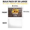 Pro Supply Global (50) Count of 4x6 Sunflower Thank You