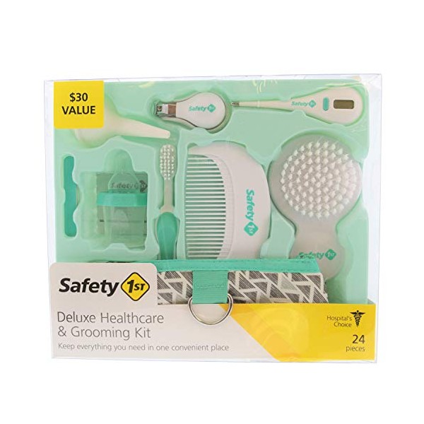 Safety 1st Deluxe Healthcare & Grooming Kit, Pyramids Aqua, Pyramids Aqua, One Size