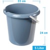 Teo Model Teo Cleaning Bucket, 5 Litres, Pack of 3