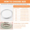 TamBee Aluminum Lazy Susan Heavy Duty Metal Rotating Hardware Turntable