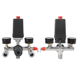 Pressure Control Switch, Air Compressor Bracket Assembly Pressure Switch Manifold Regulator Gauges Air Compressor Switch, Air Compressor Accessories