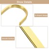 sourcing map 10Pcs Flat S Hooks, 3.9 Inch Plated Metal