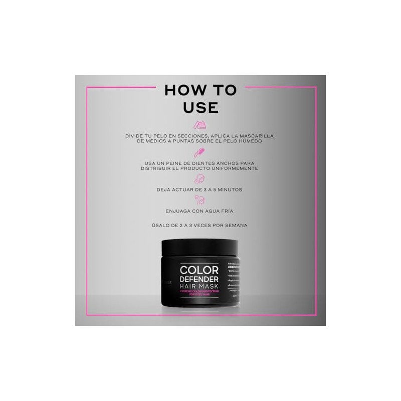 MARTHA DEBAYLE Mascarilla COLOR DEFENDER. Proteccin extrema para cabello teido.