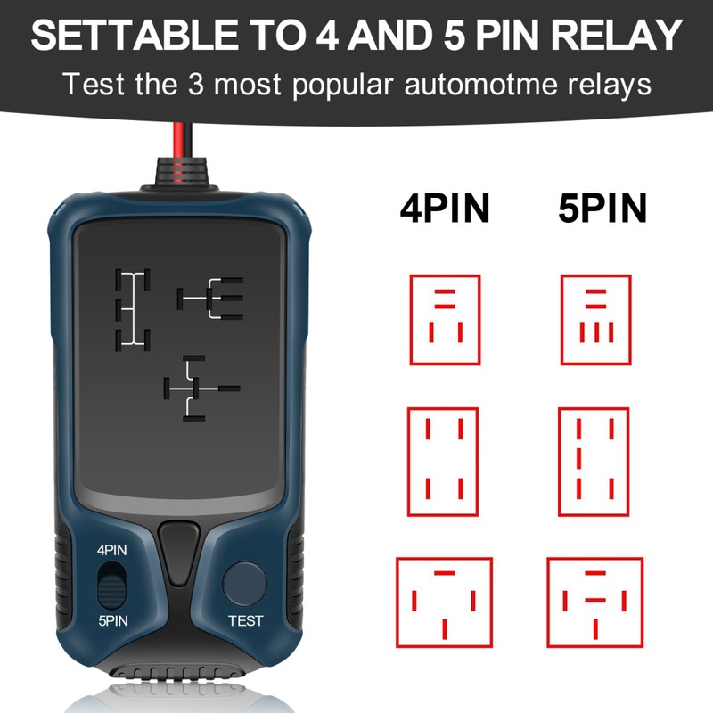 12V Car Relay Tester Battery Tester Automotive Electronic Relay Tester