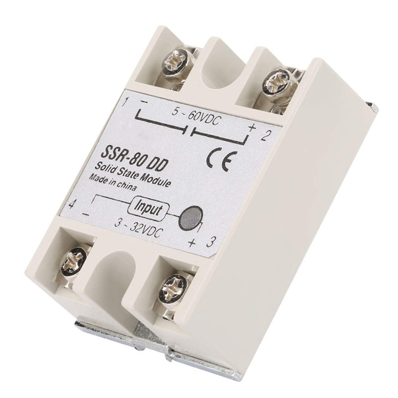YWBL-WH Solid State Relay, SSR-80DD 80A 5-25MA 3-32V DC to
