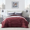 SLEEP ZONE Queen Comforter Duvet Insert, Down Alternative Reversible Comforter,
