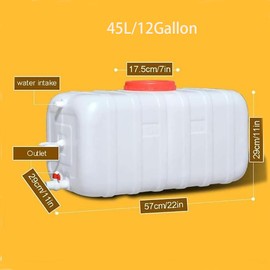LIMUXCG Large Capacity Water Tank with Faucet for Household and Outdoor Use - Portable and Durable Plastic Water Storage Cube
